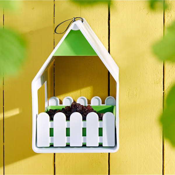 Emsa Vogelhäuschen & Vogelbad LANDHAUS, 14 x 15 x 21 cm, Kunststoff