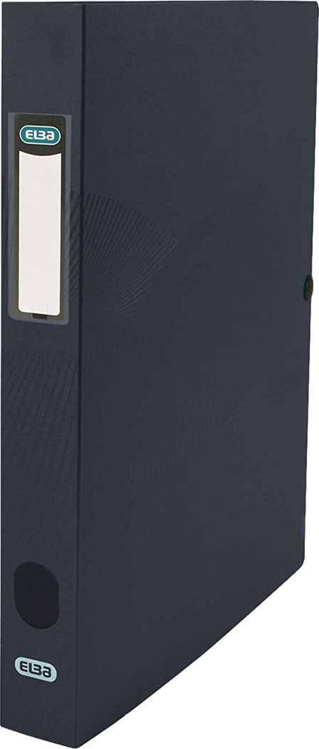 ELBA Osmose Ordnungsmappe A4 Schwarz - 8 Fächer Mit Index