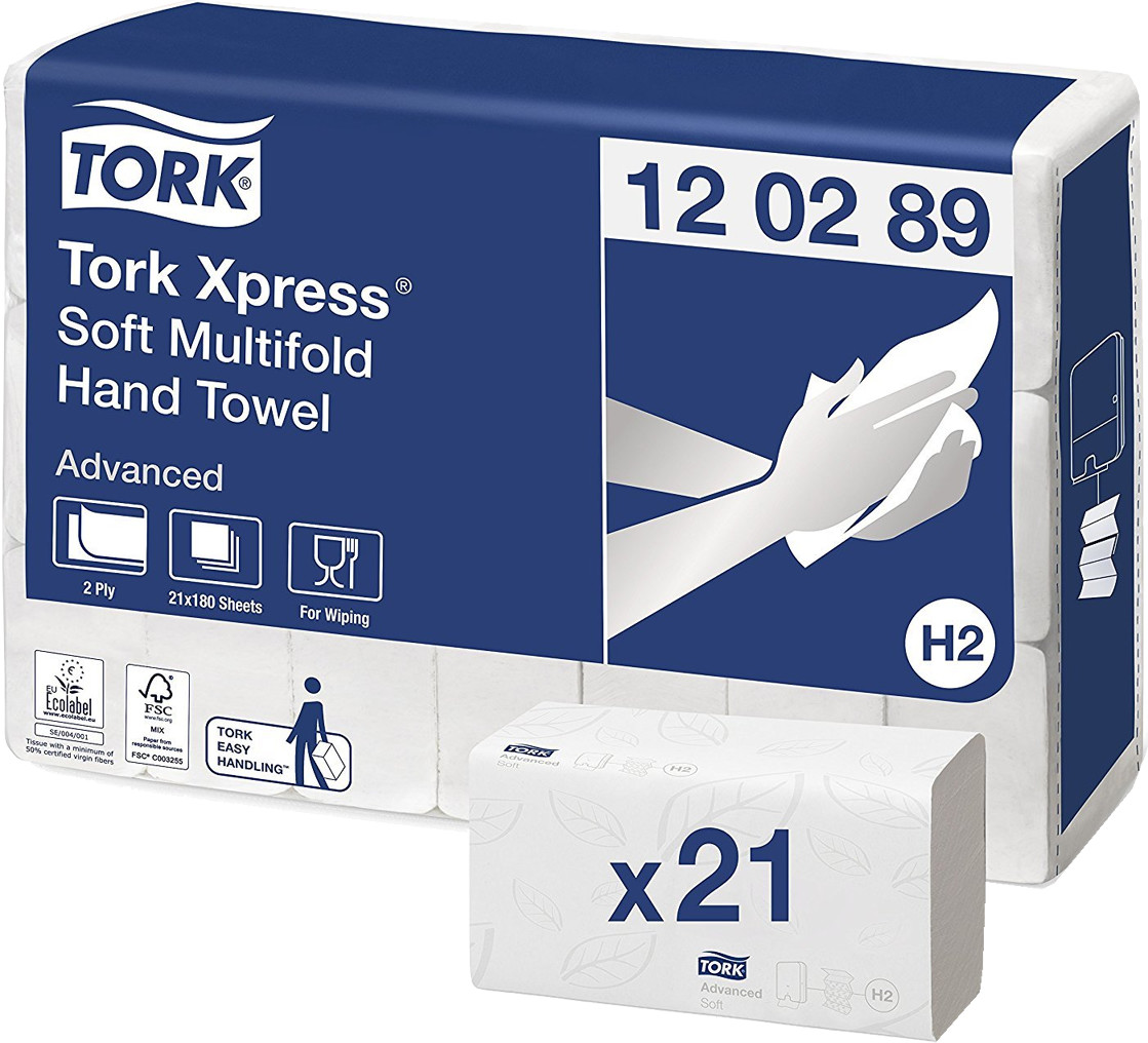 Tork Z Falz – Asciugamani In Carta Professionali, Colore Blu, 250 Fogli Per Rotolo, Confezione Da 12 Rotoli - 3