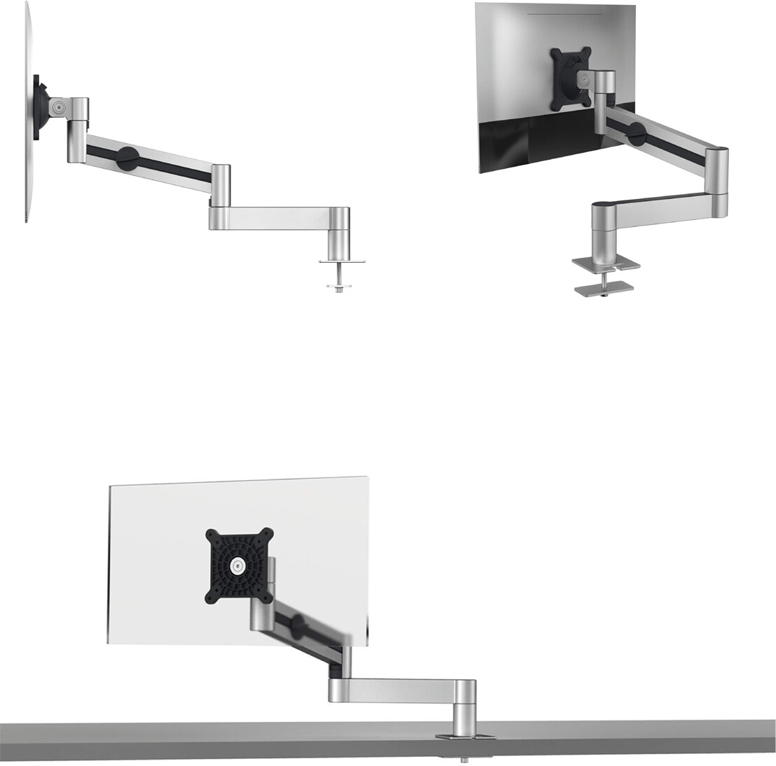 Durable Monitorarm für 1 Monitor, Tischdurchführung, silber / schwarz,  508423