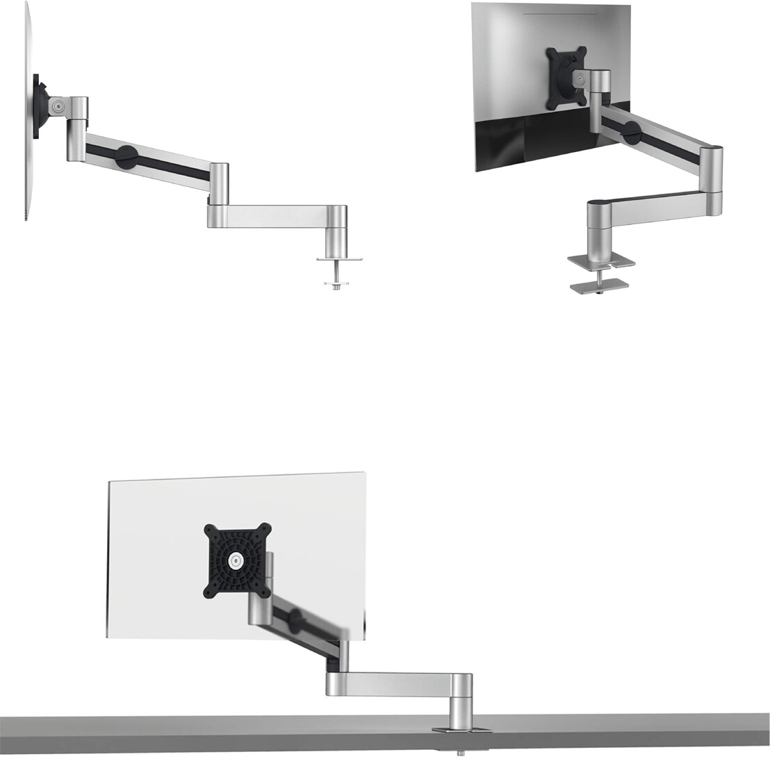 DURABLE Monitor Halterung, max. 27 Zoll, Schwenkbar, Silber