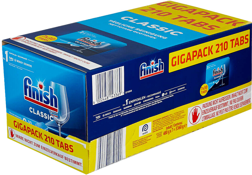 Calgonit Spülmaschinentabs finish CLASSIC, phosphathaltig