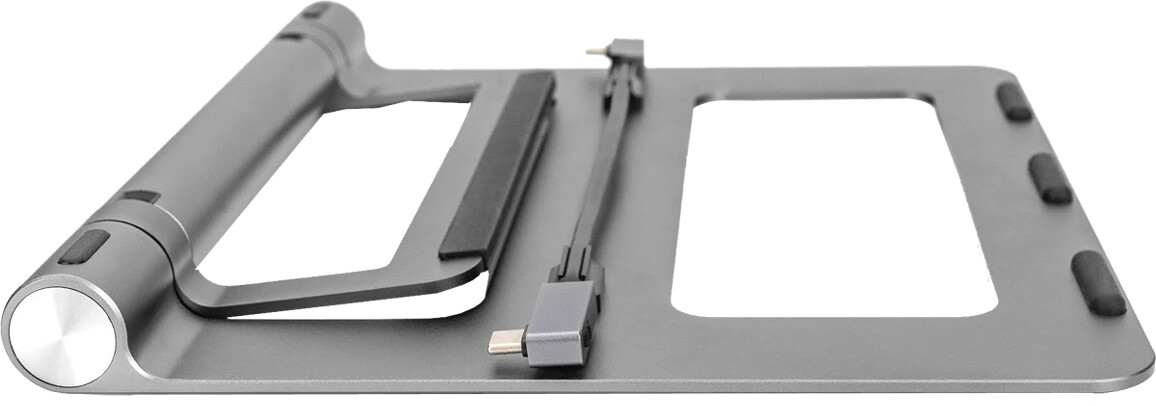 DIGITUS Notebook-Ständer mit USB-C Docking Station, neigbar, B26 cm ...