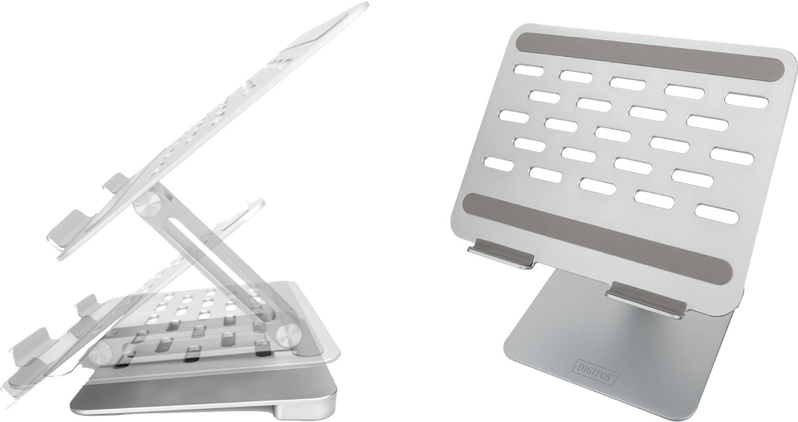 DIGITUS Notebook-Ständer mit USB-C Docking Station, 6-Port 