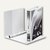 LEITZ Ringbuch Soft-Click A4, 4- Ringe-Ø 30mm, 2 Außentaschen, weiß, 4202-00-01