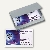Sigel Visitenkartenbox, 15 Karten, 91 x 58 mm, Aluminium, silber/matt, VZ135