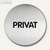 Durable Edelstahl-Piktogramm 'Privat', Ø 83 mm, 2 Stück, 4924-61