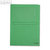 Exacompta Sichtmappen DIN A4, Karton, 120g/m², dunkelgrün, 100 Stück, 50103E