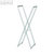 officio Mobile klappbare Garderobe, 50x148x5/60cm, 2.5kg, Metall, silber, 2832