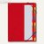 Pagna Ordnungsmappe Deskorganizer, 12 Fächer, Karton, rot, 44133-01