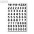 Herma Zahlen, 10mm, 0-9, wetterfest, Folie, schwarz, 10x1 Bl., 4159