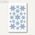 Sticker DECOR Sterne, 6-zackig, 5 Größen, Holografie, silber, 10 x 1 Blatt, 3901