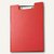 Schreibmappe mit Folienüberzug, DIN A4, mit Stiftschlaufe, rot, 12 St., 2339525