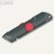 Ecobra Sicherheits-Cutter, L 158 x B 38 mm, Metallgehäuse, schwarz/rot, 770550