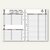 bind Kalendereinlage für DIN A5 Planer, 1 Tag = 1 Seite, B550325