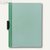 FolderSys Klemm-Mappe A4, PP, bis 40 Blatt, grün, VE 50 Stück, 13003-50