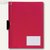 FolderSys Klemm-Mappe A4, PP, bis 40 Bl., vollfarbig rot, 50 Stück, 13004-80