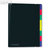 FolderSys Ordnungsmappe mit 8 Trennblättern, A4, PP, schwarz, 10 Stück, 70031-30