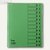 Bene Ordnungsmappe DIN A4, 12-teilig, intensiv grün, 84800 GN