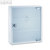Erste-Hilfe-Verbandsschrank mit Glastür, 45 x 36 x 15 cm, 2 Böden, Stahl, weiß