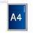 MAUL Klapprahmen standard, aluminium, Format A4, 6604408
