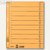 LEITZ Trennblätter, DIN A4, Manilakarton, 230 g/m², gelb, 100 Stück, 1658-00-15
