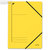 LEITZ Eckspanner DIN A4, Karton 450 g/qm, für 250 Blatt, gelb, 3980-00-15