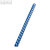 LEITZ Kunststoffbinderücken, DIN A4, 21 Ringe, Ø 10 mm, blau, 100 Stück, 35072