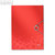 LEITZ Eckspannermappe Bebop, DIN A4, PP, rot mit Perlmutt-Effekt, 4563-00-25