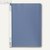 Elba Klemm-Mappe chic, DIN A4, transparenter Vorderdeckel, PVC, blau, 100551935