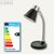 Alco Tischleuchte 9049, Sockel E14, gewellter Reflektor, 36cm, schwarz, 9049-11