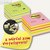 Post-it Haftnotizwürfel Promotion, 76 x 76 mm, 2 x 450 Blatt, grün+pink, 2028NX2