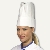 Kochmützen 'Provence', Krepp weiß, 25 cm, größenverstellbar, 100 Stück, 12218