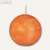 Papstar Kugelkerzen rund, Ø 8 cm, orange gebürstet, 6er-Pack, 15649