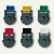Kunststoff-Foldback-Klammer BRUTUS, 19 mm, farbig sortiert, 12 Stück, 0716-95
