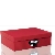 S.O.H.O. Aufbewahrungsbox mit Griff, rot, 337 x 255 x 105 mm, 2er Pack