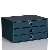 S.O.H.O. 3er Schubladenbox DIN A4:Produktabbildung 1