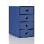 Rössler S.O.H.O. 4er Schubladenbox DIN A5, blau, 2er Pack, 1524452964