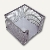 officio Zettelbox, Metall, 9,8 x 8,0 x 9,8 cm, silber, KF00881