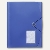 FolderSys Eckspannersammelmappe JUMBO, DIN A4, Tasche, blau, 40St., 10028-40
