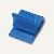 Kunststoff-Briefklemmer Zacko 1, 11 x 14 mm, bis 10 Blatt, blau, 1000 Stück