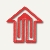 Laurel Kunststoff-Büroklammern 'Pfeil', dreieckig, 30 mm, rot, 100 Stück,1429-20