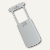 Ecobra Taschen-LED-Schiebelupe, Vergrößerung: 3-fach, 45x38 mm, weiß-grau,828320