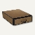 MAYFAIR Schubladenbox mit Kordelgriff, nougat-schwarz, 2er Pack, 1523454302