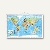 Stiefel Weltkarte politisch, 134 x 87 cm, laminiert, Metallleisten