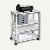 Durable SYSTEM Multi -Trolley 88, 4 Böden, grau, 371110