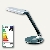 Alco LED-Tischleuchte 9151, Kopf/Arm verstellbar, dimmbar, silber/schwarz, 9151