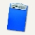 officio Klemmbrett, DIN A4, Solarrechner, blau, 12er-Pack, 5518-15