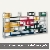 Büro Steckregal Compact, Grundregal, 220x80.6x33.6cm, 6 Böden, lichtgrau, 83157