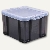 Aufbewahrungsbox 35 Liter, 480 x 390 x 310 mm, PP, transparent rauchgrau